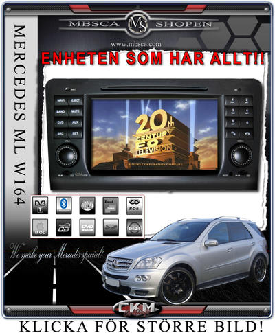 Multimedia - C3. Comand enhet i \"MB LOOK\" DVD GPS Bluetooth Touch Screen mm..