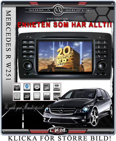 Multimedia - C3. Comand enhet i \\\"MB LOOK\\\" DVD GPS Bluetooth Touch Screen mm..