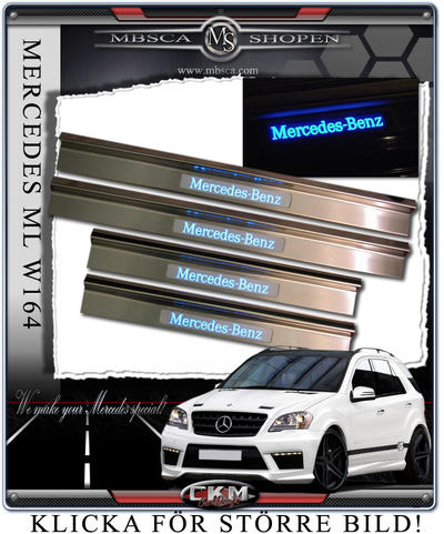ML-Class - W163 97-04 - Lit sills with logo 2/4 pcs.
