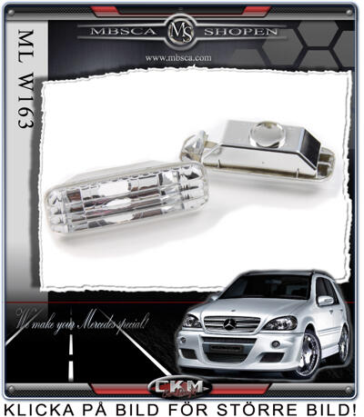 ML-Class - W163 97-04 - Clearglas sideblinkers 2pcs