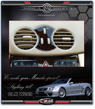CLK - W209 02- - Wood plate. 2 pcs