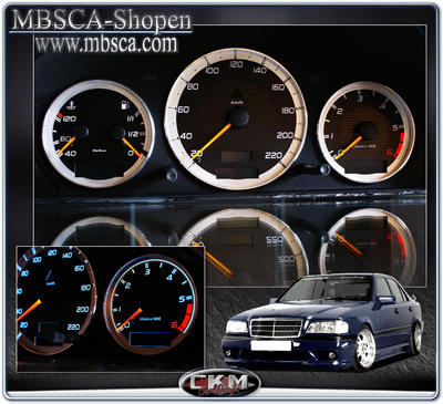 C-Class - W202 94-00 - Plasma gauges sport V1 before facelift.