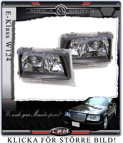E-Class - W124 86-95 - Crystal Frontlights 2pcs