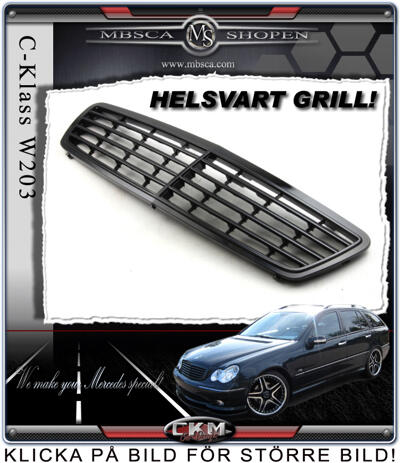 C-Class - W203 01-06 - Avantgrill with frame in black