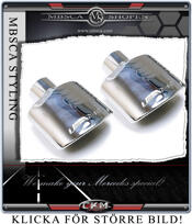 AMG pipes in Chrome 2 pcs