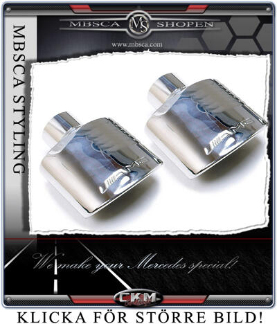 AMG Store - Styling & Emblems - AMG pipes in Chrome 2 pcs