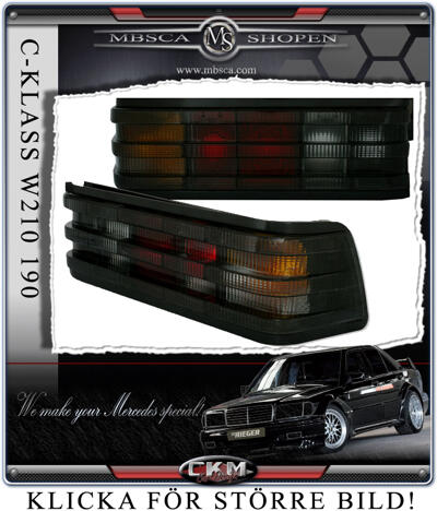 C-Class - W201 83-93 - Baklysen svarta 2st