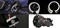 Clear glass projecktor Angel Eyes frontlights 2pcs Black - bild 2