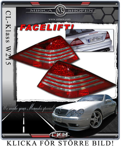 CL - C215 - Clearglas Facelift taillights MB Orginal 2st