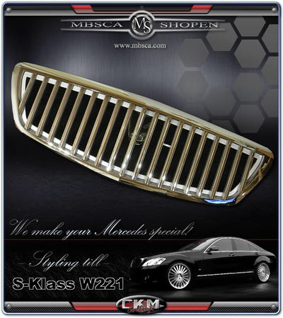 S-Class - W221 06- - Avantgrill "Maybach look"