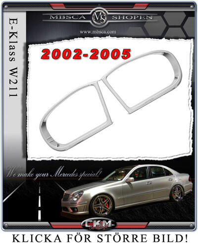 E-Class - W211 02-08 - Chromeframes for mirrors 2pcs