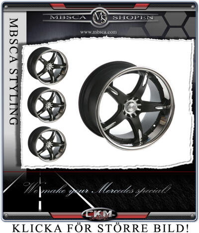 Exlusive Wheels - Fälg 19"  CKM Super 4st Black