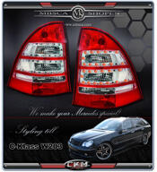Clearglas Taillights Wagon LED SPORT 2pcs Red/Clear