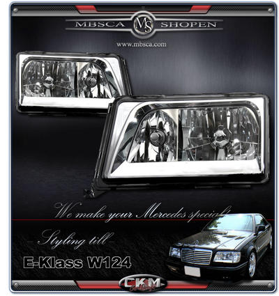 E-Class - W124 86-95 - Crystal Frontlights 2pcs