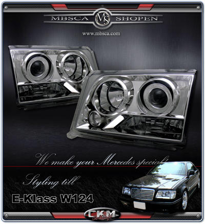 E-Class - W124 86-95 - Crystal projector Frontlights 2pcs