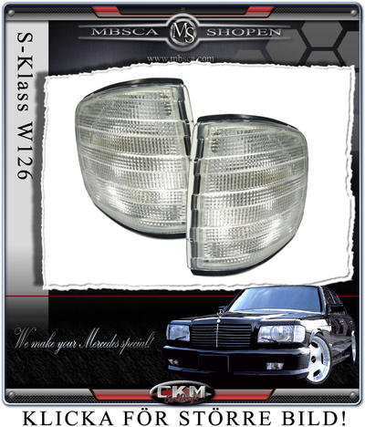 S-Class - W126 81-91 - Blinkers front white