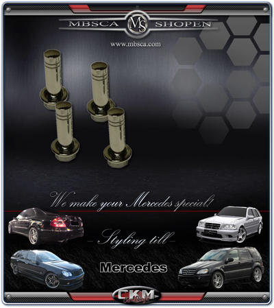 A-Class - W168 - Door knobs chrome with frame. 4pcs