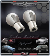Crystal glas blinkers in chrome 2 pcs