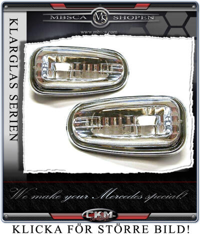 E-Class - W210 96-01 - Crystal side markers Facelift 2 pcs