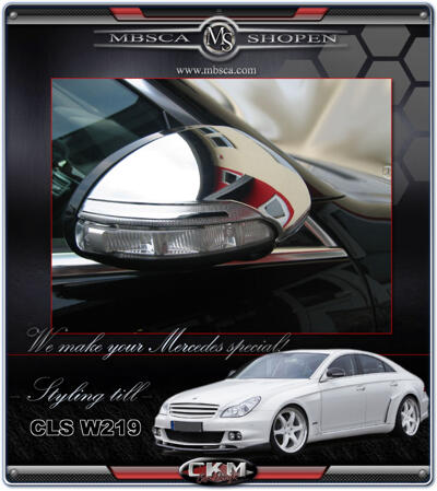 CLS - W219 06- - Chrome Exterior Mirror Housings 2 pcs.