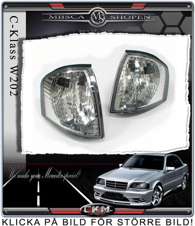C-Class - W202 94-00 - Clear blinkers 2 pcs