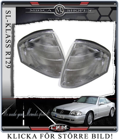 SL Roadster - R129 89-01 - Turnsignals white 2 pcs set.