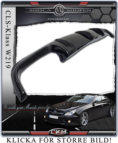 CLS - W219 06- - 4a. Carbon diffuser till AMG spoiler sport.