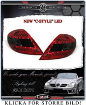 Clear taillights LED 2 pcs "C-style" Red/Smoke set