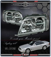 Clear glas facelift Xenon HID kit. MB Original.