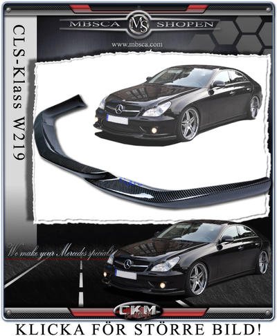 CLS - W219 06- - 4b. Carbon lip for AMG front
