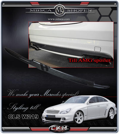 CLS - W219 06- - 4a. Carbon diffuser till AMG spoiler slim.