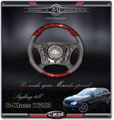 C-Class - W203 01-06 - wheel  Wood/Leather Sport