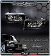 Clear frontlights 2pcs. Black
