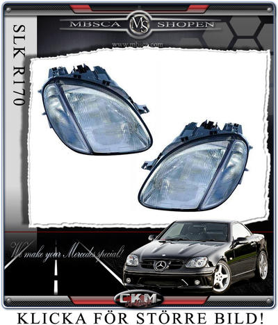 SLK - R170 97-03 - Standard headlights inc turn signals 1pcs set.