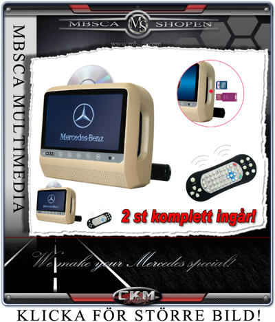 S-Class - W221 06- - C. Headrests MB Original "LOOK" 2 pcs complete