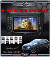C4. Comand enhet i "MB LOOK" DVD GPS Bluetooth Touch Screen mm..