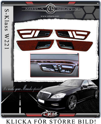 S-Class - W221 06- - Wood doors 4 pcs MB Original