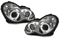 Clear frontlights projector 2pcs Angel Eyes Chrome - bild 3