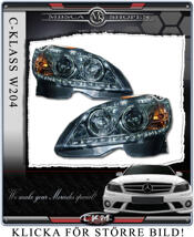 Clearglas headlights "Devil eyes" DRL LED