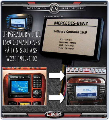 C3. Facelifting product 02 Comand 16:9 Speed Signal converter för S-Class och CL W220 (99-02)