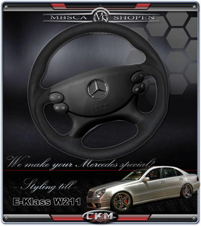 E-Class - W211 02-08 - wheel black Leather "Sport" FACELIFT
