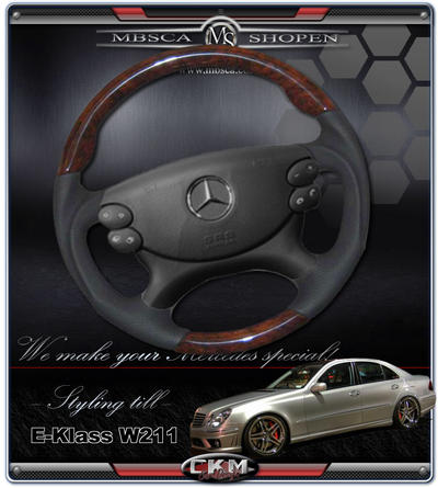 E-Class - W211 02-08 - wheel black Leather/Wood "Sport" FACELIFT