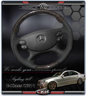 wheel black Leather/Wood "Sport" FACELIFT