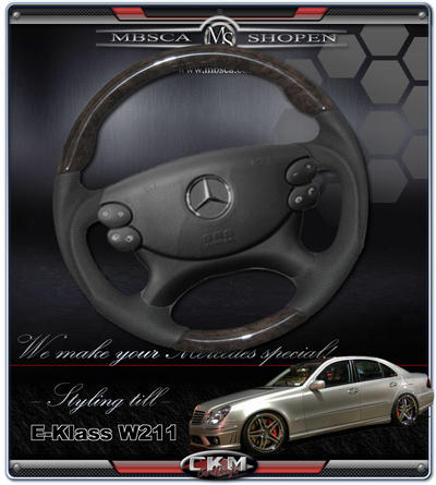 E-Class - W211 02-08 - wheel black Leather/Wood "Sport" FACELIFT