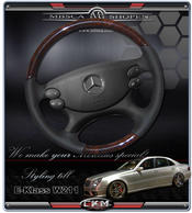 wheel black Leather/Wood FACELIFT