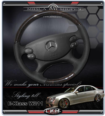 E-Class - W211 02-08 - wheel black Leather/Wood FACELIFT