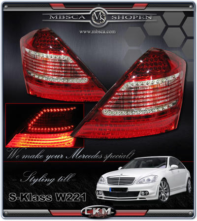 S-Class - W221 06- - Facelift "look" baklysen 2 st V2