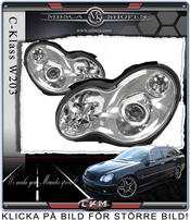 Clear frontlights "C55 look"  2pcs Halogen