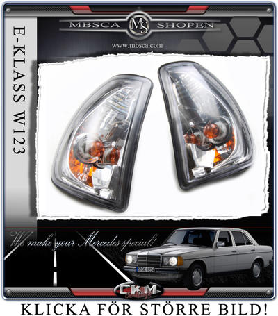 E-Class - W123  -85 - Crystal Front blinkers 2 pcs