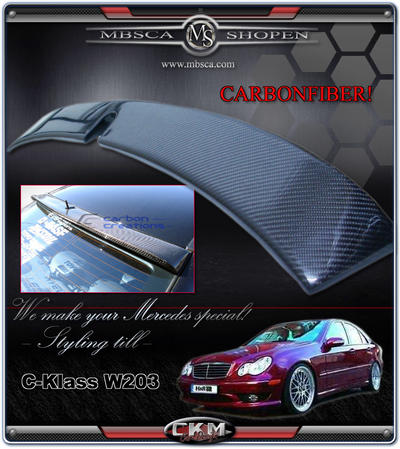 C-Class - W203 01-06 - 2. Roof Spoiler in carbonfber.